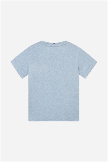 Les Deux Nørregaard T-Shirt - Xenon Blue Melange / Orange